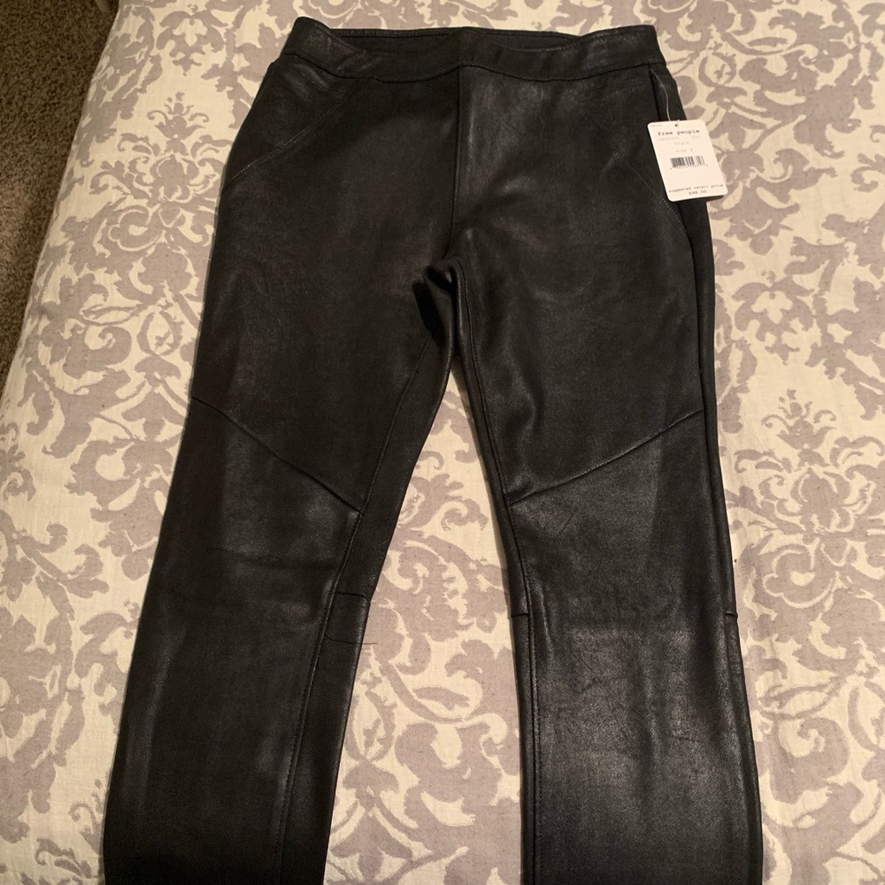 Free People Leather Pants